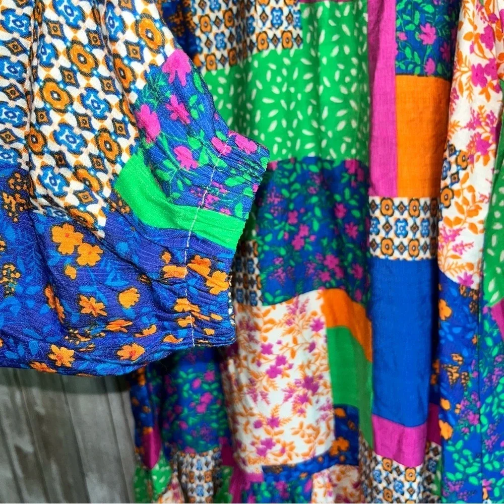 Fate All In Good Time Patchwork Dress - Picture 7 of 8